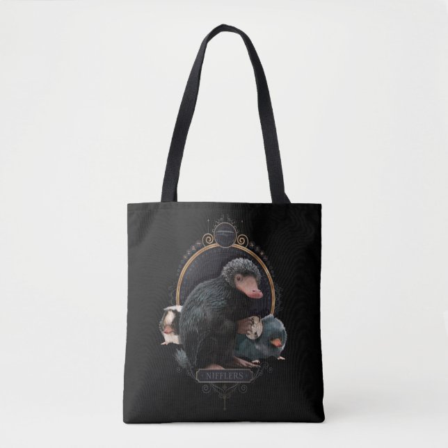 Bolso De Tela Retrato Art Nouveau de NIFFLER™s (Anverso)