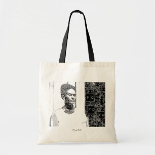 Bolso De Tela Retrato blanco y negro de Frida Kahlo
