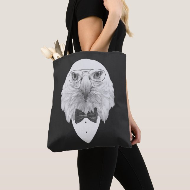 Bolso De Tela Retrato con clase de Eagle (Detalle)