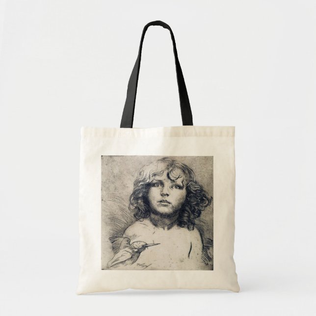 Bolso De Tela Retrato (Copper print), Alphonse Mucha (Frente)