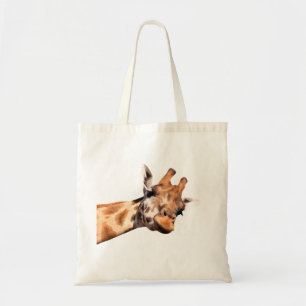 Bolso De Tela Retrato Cute Giraffe