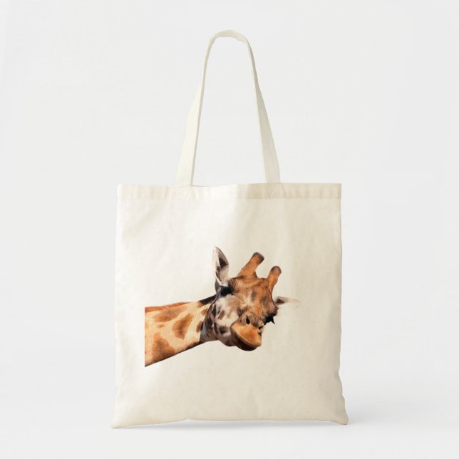 Bolso De Tela Retrato Cute Giraffe (Frente)