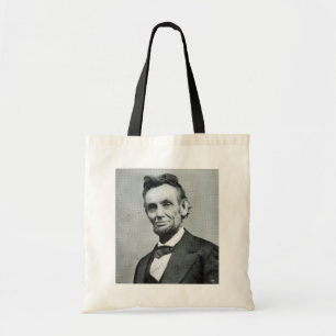 Bolso De Tela Retrato de Abe Lincoln 1