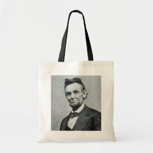 Bolso De Tela Retrato de Abe Lincoln 1