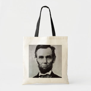 Bolso De Tela Retrato de Abe Lincoln 2