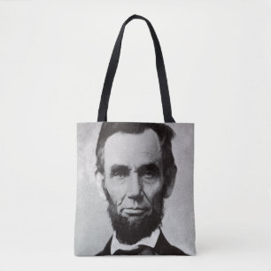 Bolso De Tela Retrato de Abe Lincoln 2