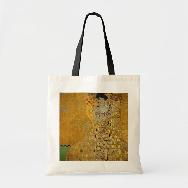 Bolso De Tela Retrato de Adele Bloch-Bauer I por Gustav Klimt (Frente)