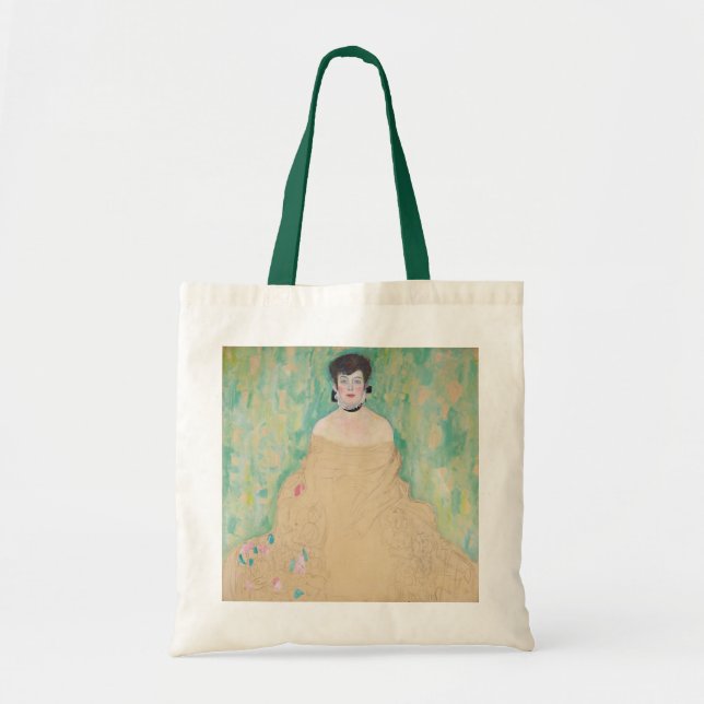 Bolso De Tela Retrato de Amalie Zuckerkandl por Gustav Klimt (Frente)