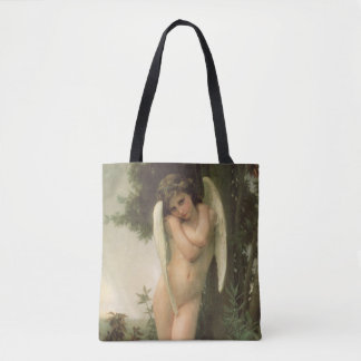 Bolso De Tela Retrato de ángel Cupido (Cupidon) por Bouguereau