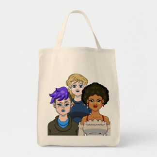 Bolso De Tela Retrato de anime mujeres belleza hermosa adorable