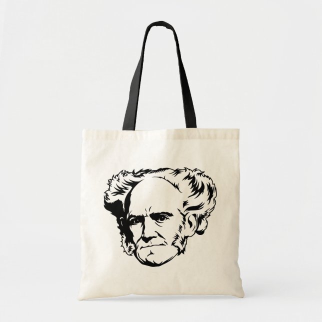 Bolso De Tela Retrato de Arthur Schopenhauer (Frente)