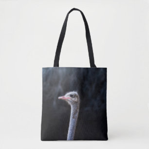 Bolso De Tela retrato de avestruz