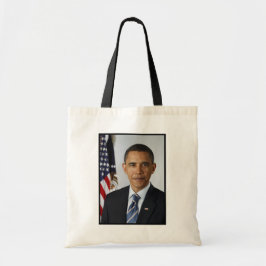 Bolso De Tela Retrato de Barack Obama en la Casa Blanca