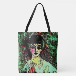 Bolso De Tela Retrato de Belleza Gótica 