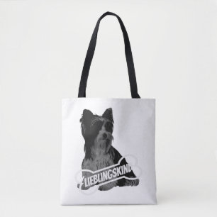 Bolso De Tela Retrato de Biewer Terrier, divertido dicho clásico