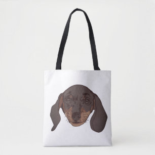 Bolso De Tela Retrato de Dachshund