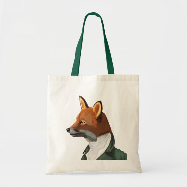 Bolso De Tela Retrato de Dandy Fox (Frente)