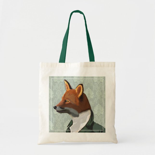 Bolso De Tela Retrato de Dandy Fox 2 (Frente)