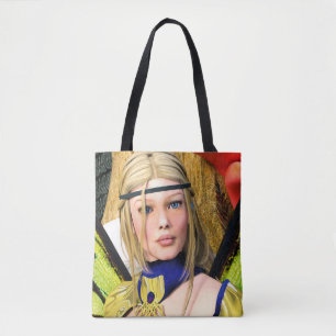 Bolso De Tela Retrato de Fantasía de Mariposa Hada Elegante