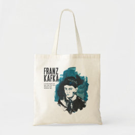 Bolso De Tela Retrato de Franz Kafka con texto personalizado | B