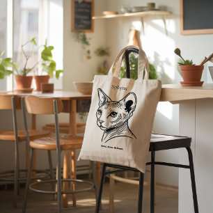 Bolso De Tela Retrato de gatos Sphynx