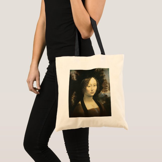 Bolso De Tela Retrato de Ginevra Benci de Leonardo da Vinci (Anverso (producto))