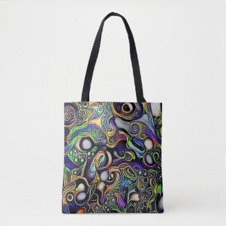 Bolso De Tela Retrato de hombre abstracto