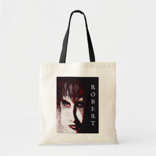 Bolso De Tela Retrato de hombre de música goth post punk arte gó