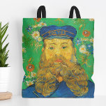 Bolso De Tela Retrato de Joseph Roulin | Vincent Van Gogh<br><div class="desc">Retrato de Joseph Roulin (1889) por el artista post-impresionista holandés Vincent Van Gogh. La pintura original es un aceite sobre lienzo. El retrato es uno de varios Van Gogh pintados de su amigo cercano, un empleado postal en la sureña ciudad francesa de Arles. Este acercamiento del cartero con uniforme se...</div>