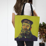 Bolso De Tela Retrato de Joseph Roulin | Vincent van Gogh<br><div class="desc">La serie de retratos de Joseph Roulin, el cartero de Arles, de Vincent van Gogh, es un sincero homenaje a su amigo y confidente. Las obras, pintadas entre 1888 y 1889, muestran el estilo post-impresionista de Van Gogh, con colores llamativos, pinceladas dinámicas y carácter expresivo. Cada retrato refleja la admiración...</div>