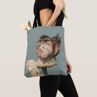 Retrato de la acuarela de los hermanos del búho