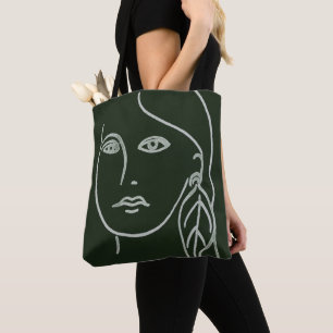 Bolso De Tela Retrato de la malaquita
