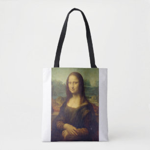 Bolso De Tela Retrato de la Mona Lisa del Giocondo por Leonardo