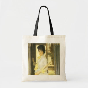 Bolso De Tela Retrato de la señorita Lloyd por Tissot, retrato v