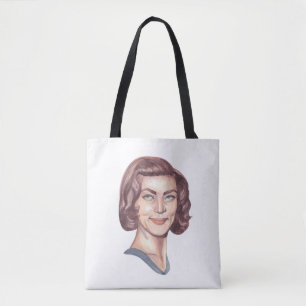 Bolso De Tela Retrato de Lauren Bacall