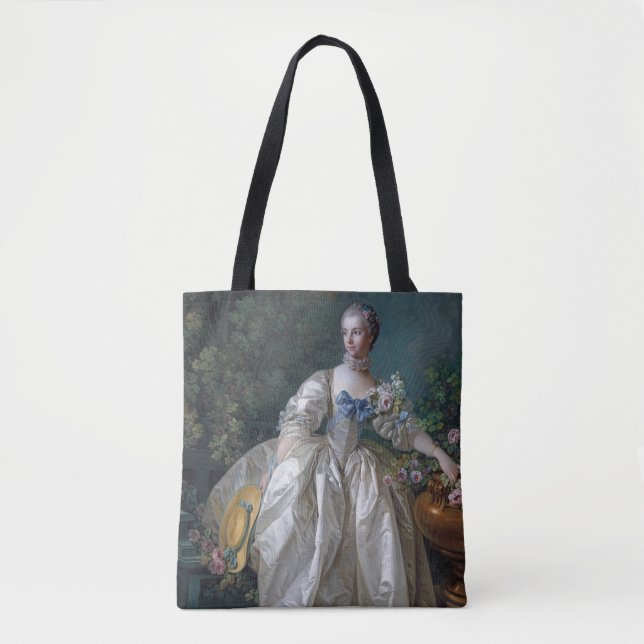 Bolso De Tela Retrato de Madame Bergeret, Boucher (Anverso)