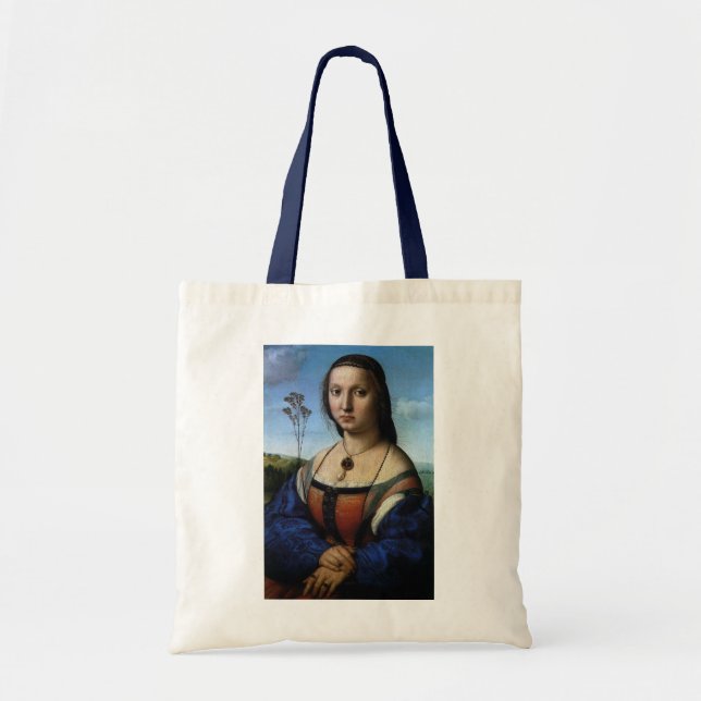 Bolso De Tela Retrato de Maddalena Doni por Raphael Sanzio (Frente)