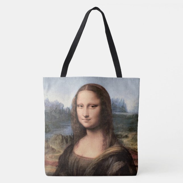 Bolso De Tela Retrato de Mona Lisa / Pintura (Anverso)