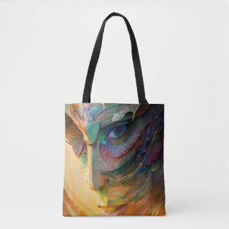 Bolso De Tela Retrato de mujer fantástico
