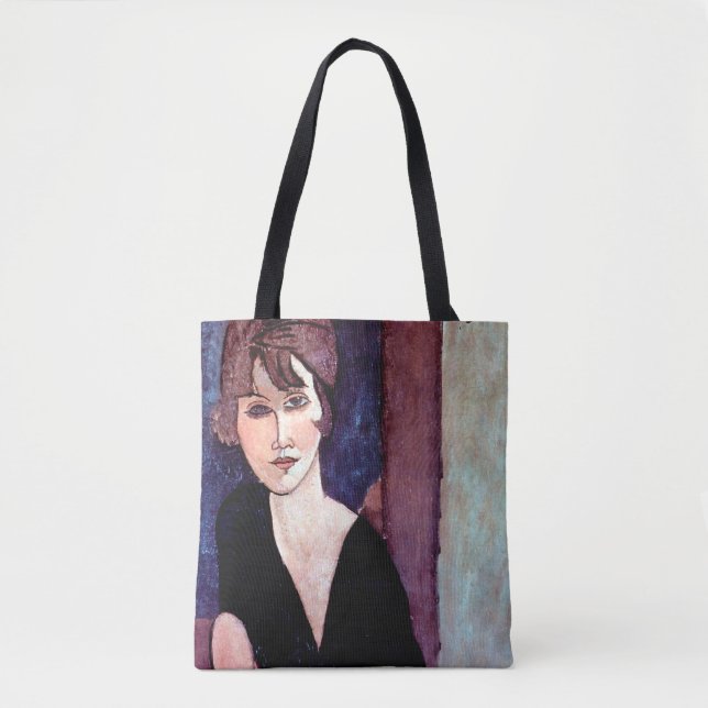 Bolso De Tela Retrato de mujer, Modigliani (Anverso)