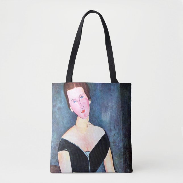 Bolso De Tela Retrato de mujer, Modigliani (Anverso)