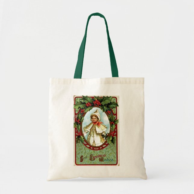 Bolso De Tela Retrato de Navidad (Frente)