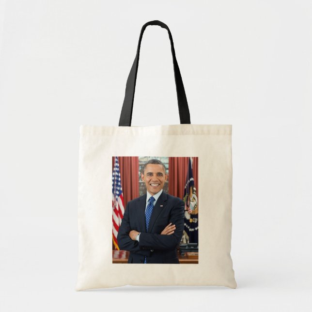 Bolso De Tela Retrato de oficina oval, Obama Barack Presidente d (Frente)