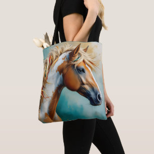 Bolso De Tela Retrato de Palomino Paint Mustang