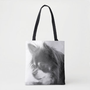 Bolso De Tela Retrato de perro de Chihuahua