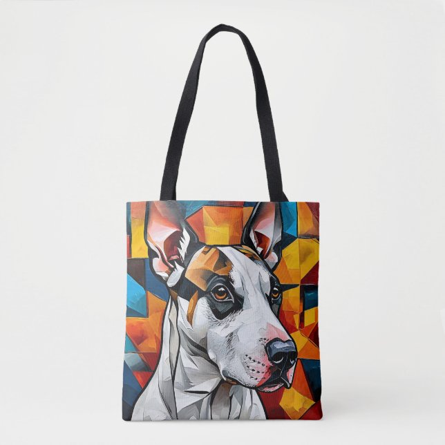 Bolso De Tela Retrato de perro lindo (Anverso)