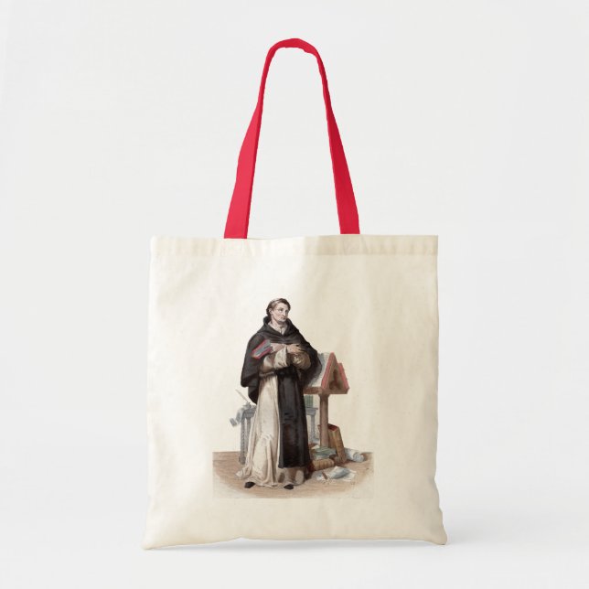 Bolso De Tela Retrato de St Bernard de Clairvaux (Frente)