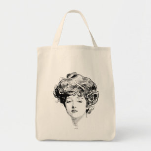 Bolso De Tela Retrato de un chica de Gibson, 1900