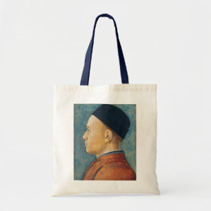 Bolso De Tela Retrato de un hombre, C. 1470 (tempera en el