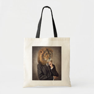 Bolso De Tela Retrato de un león
